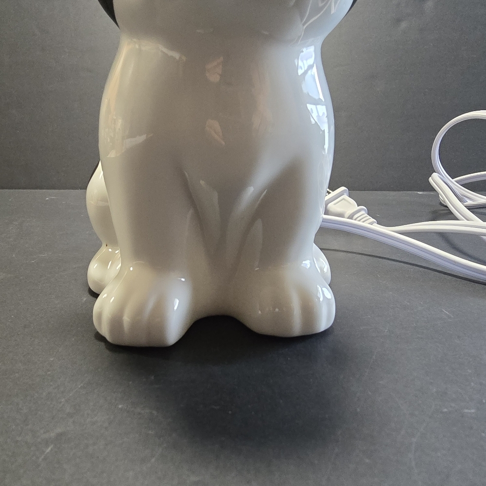 French Bulldog Black & White Ceramic Night Light Electric Lamp Target Frenchie - Picture 8 of 11